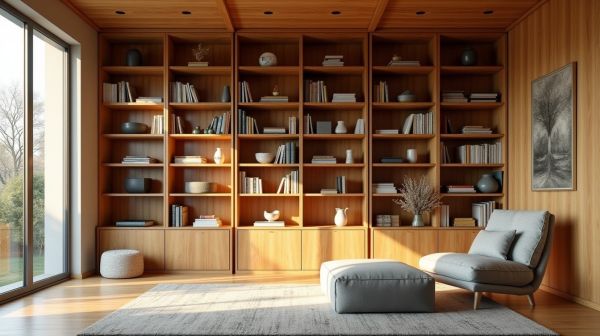 Optimiser l'espace avec une bibliothèque pour un intérieur fonctionnel