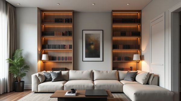 Optimiser l'espace avec une bibliothèque pour un intérieur fonctionnel